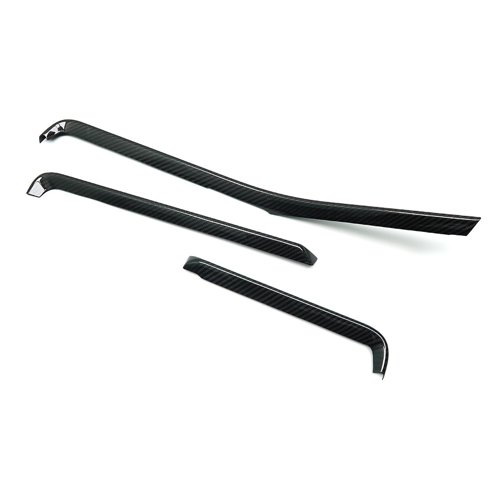 THETEN CORVETTE C8 GLOSS CARBON FIBER DASHBOARD AIRVENT TRIM