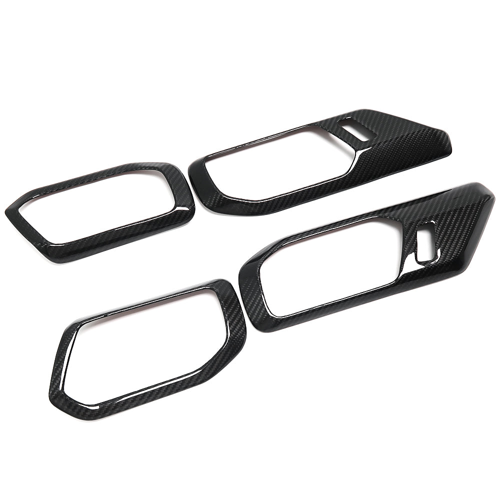THETEN 2024 FORD BRONCO CARBON FIBER FRONT AND REAR INTERIOR DOOR HANDLE TRIM 4-PIECE SET