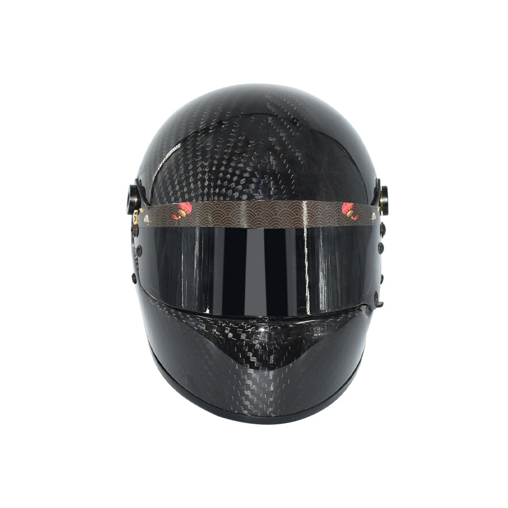 THETEN 4.21" × 4.72" CARBON FIBER HELMET ORNAMENT