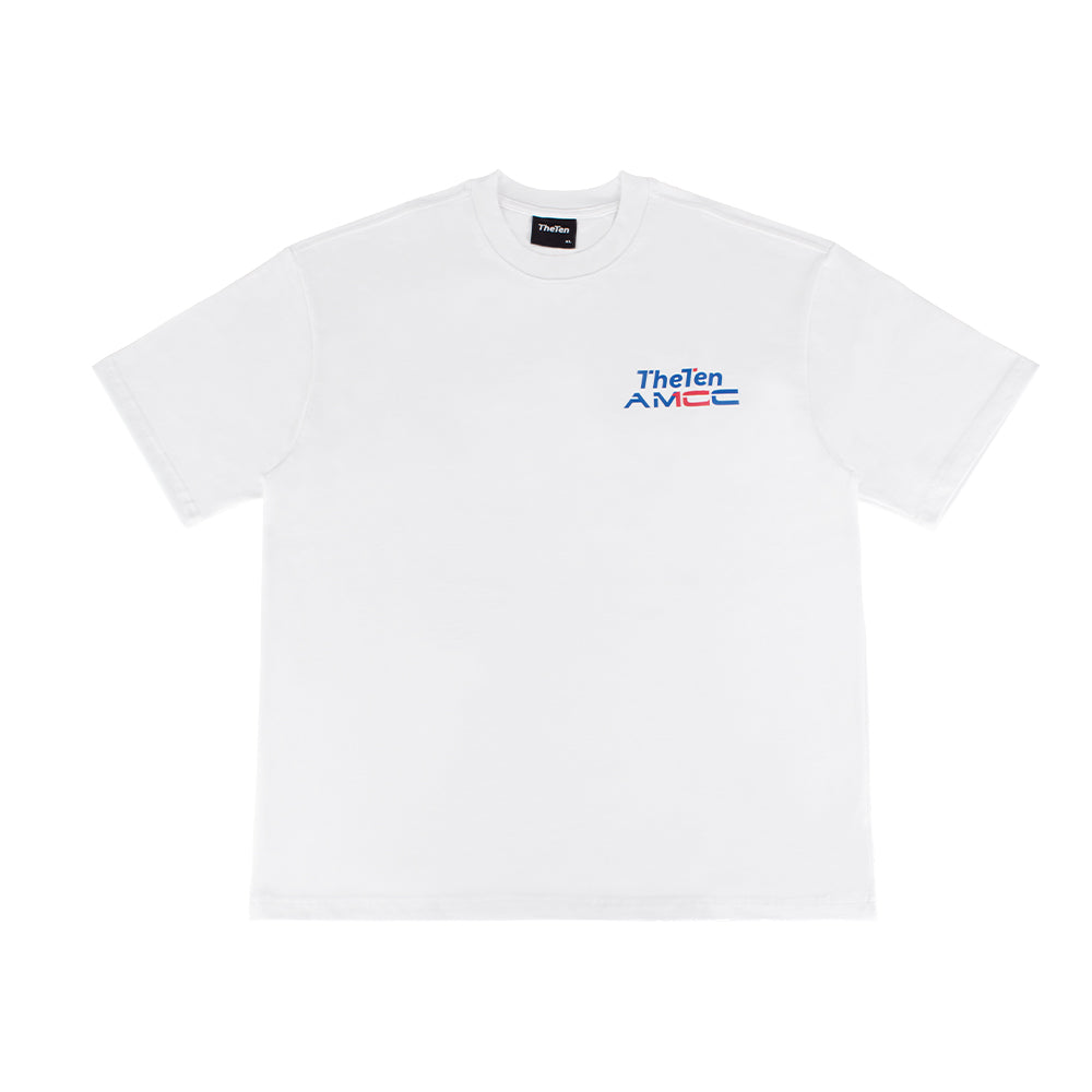 THETEN×AMCC LOGO T-SHIRT - "DREAMS ARE ACHIEVABLE" (WHITE)