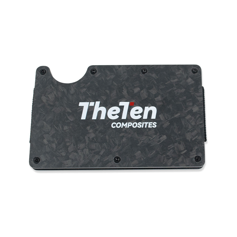 THETEN RFID BLOCKING SLIM MONEY CLIP FORGED CARBON FIBER WALLET