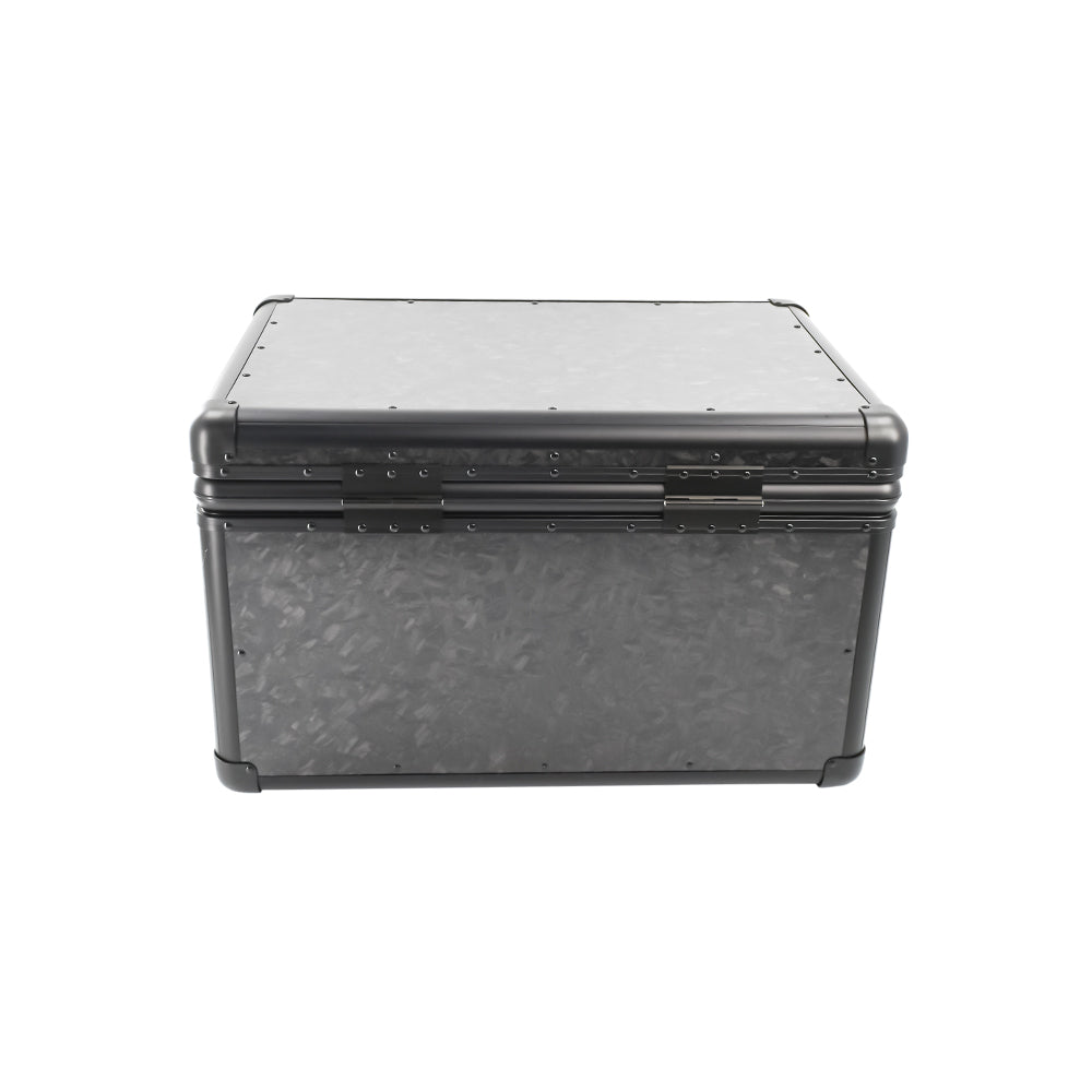 THETEN FORGED CARBON FIBER PORTABLE SAFE BOX-21.3Lx13.8Hx13 INCH LARGE STORAGE BOX WITH LOCK,MESH POCKET & ADJUSTABLE COMPARTMENTS