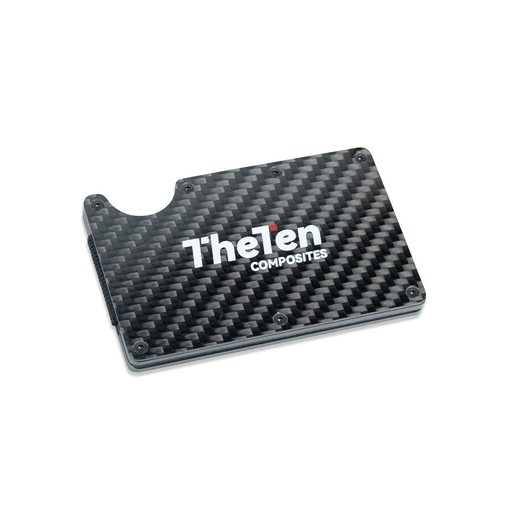 THETEN RFID BLOCKING SLIM MONEY CLIP CARBON FIBER WALLET