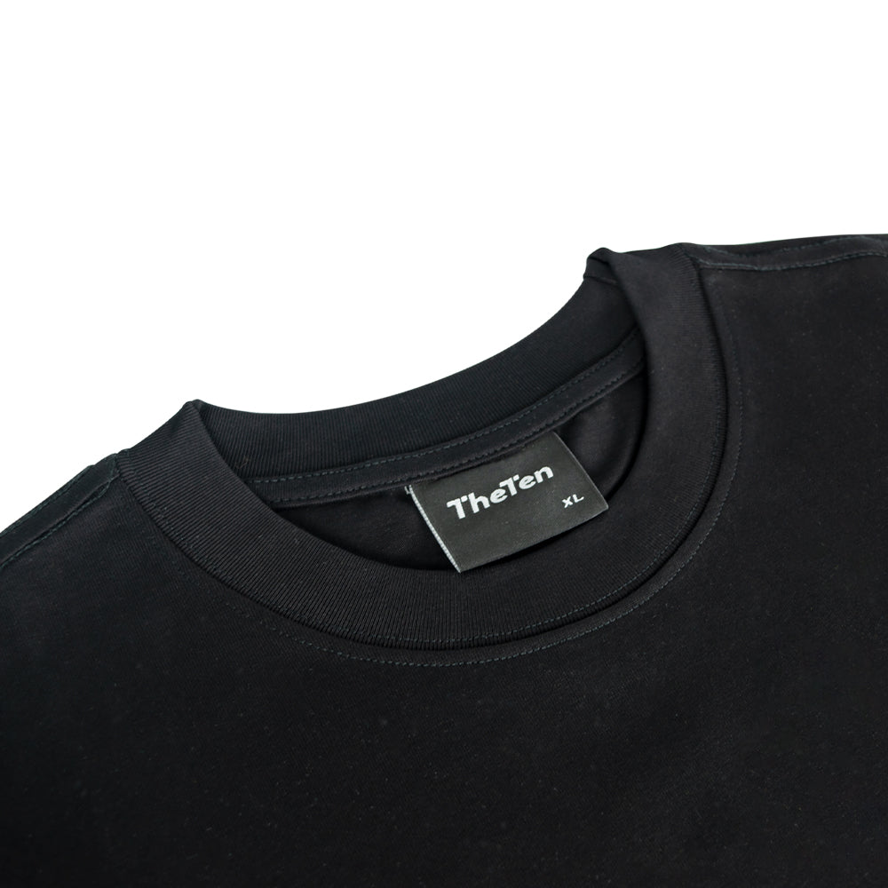 THETEN×AMCC LOGO T-SHIRT - SHANGHAI  121.4737°E"，31.2304"N" （BLACK）