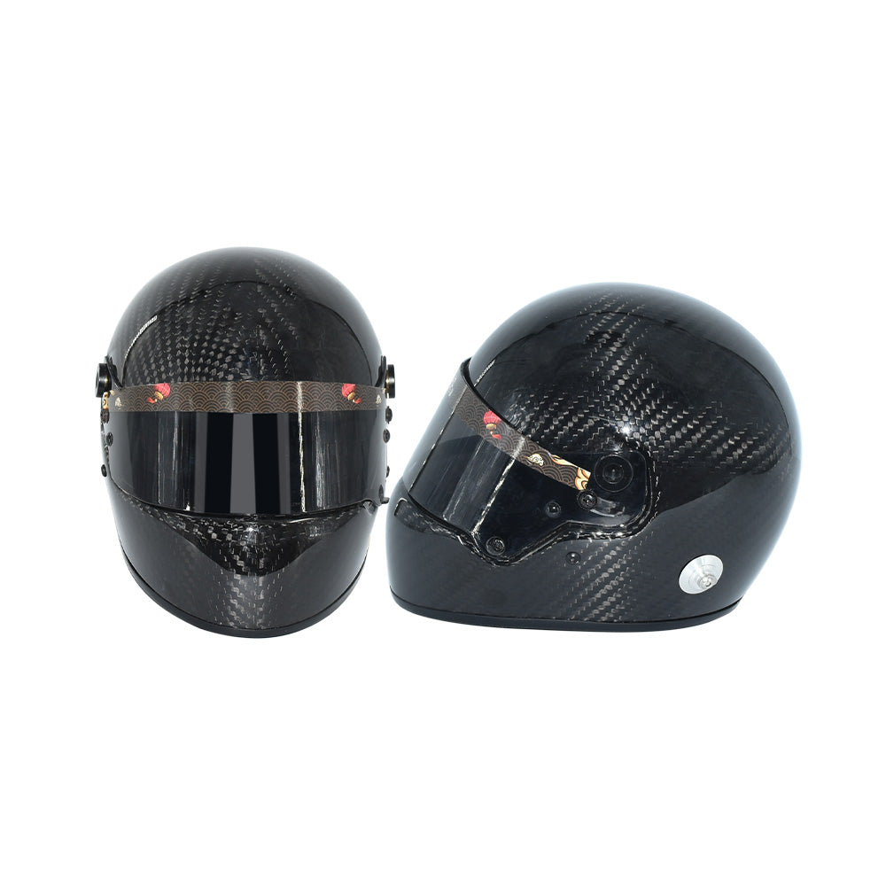 THETEN 4.21" × 4.72" CARBON FIBER HELMET ORNAMENT