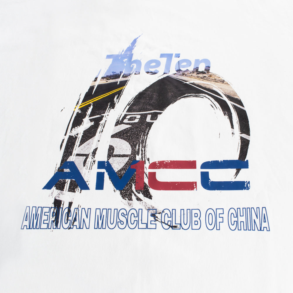 THETEN×AMCC LOGO T-SHIRT -  ROUTE 66 （WHITE）