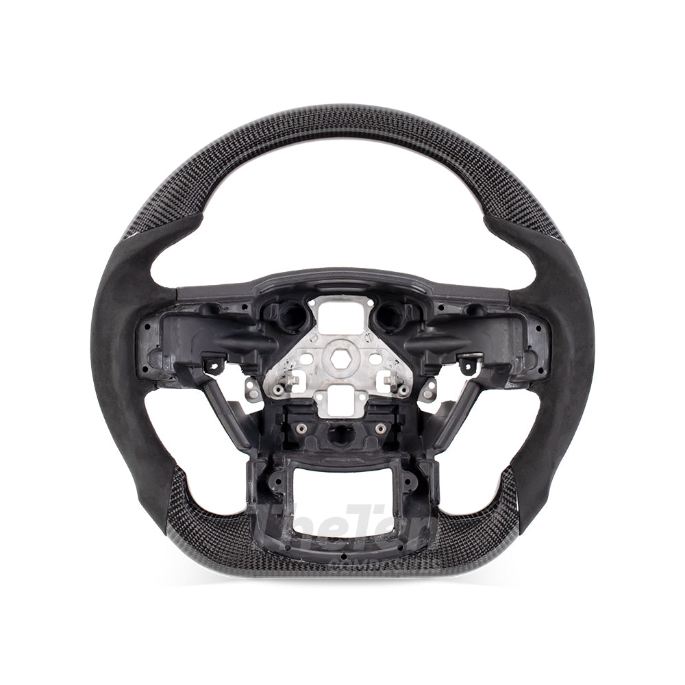 THETEN 2015-2020 FORD F150 Raptor II GLOSS CARBON FIBER & ALCANTARA STEERING WHEEL