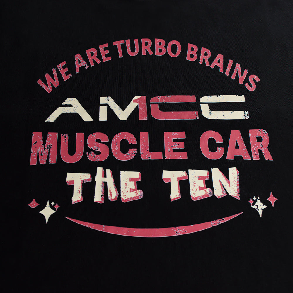 THETEN×AMCC LOGO T-SHIRT - "MUSCLE CAR" (BLACK)