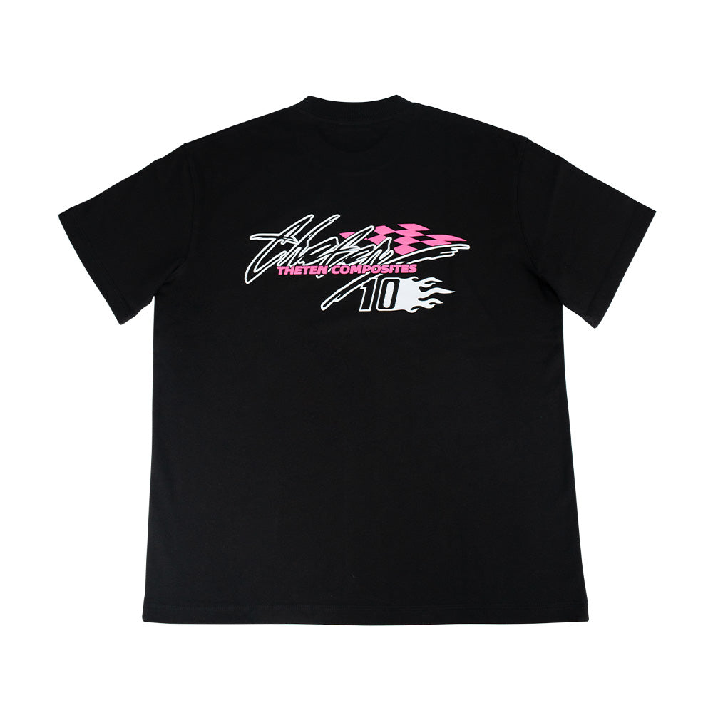 THETEN 2024 SUMMER LIMITED UV LUMINESCENT LOGO T-SHIRT (BLACK)