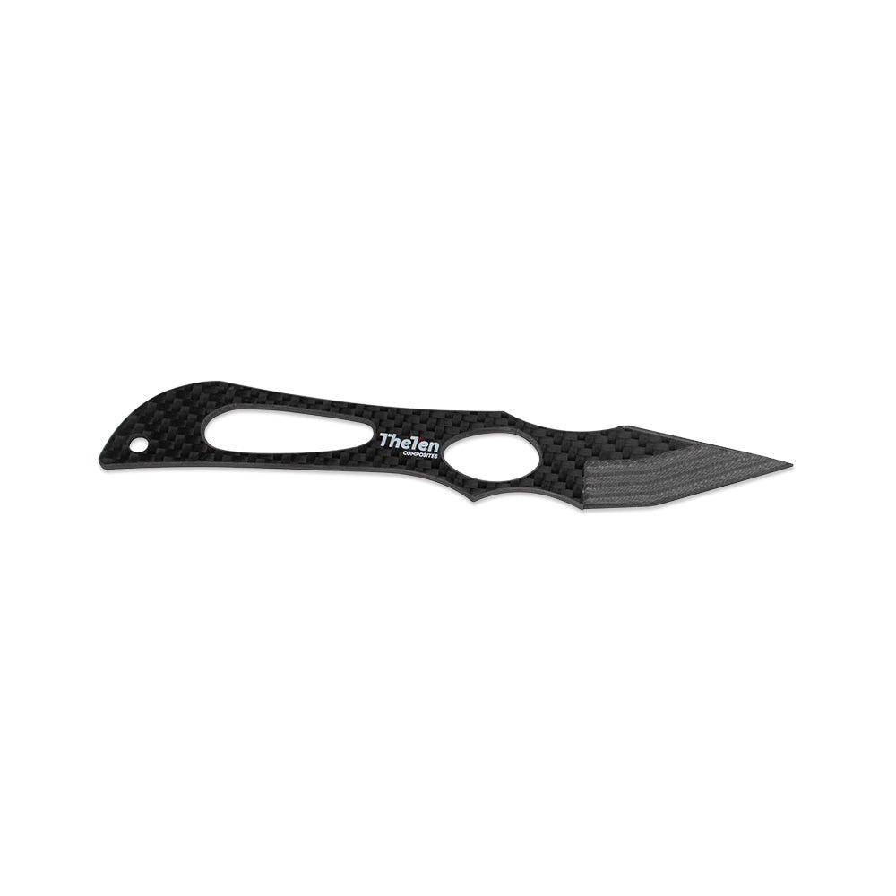 THETEN 6.81"Pure Carbon Fiber EDC Fixed Blade Knife