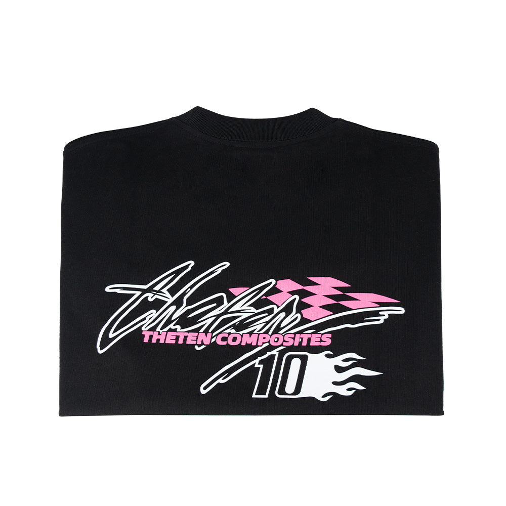 THETEN 2024 SUMMER LIMITED UV LUMINESCENT LOGO T-SHIRT (BLACK)